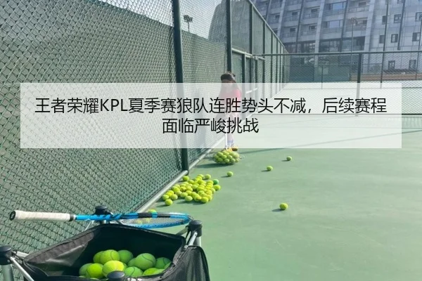 王者荣耀KPL夏季赛狼队连胜势头不减，后续赛程面临严峻挑战